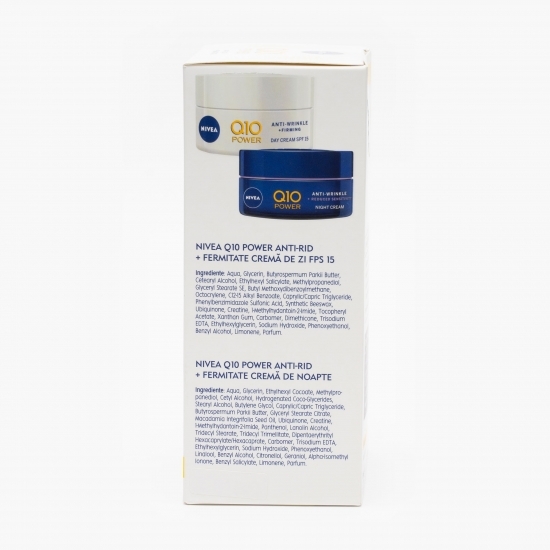 Pachet Q10 Power: Cremă anti-rid Q10 zi + Cremă antirid Q10 noapte, 2x50ml
