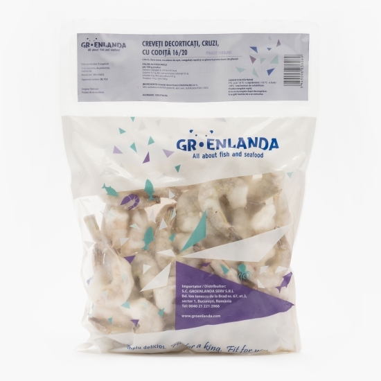 Creveți decorticați cruzi, cu codiță 16/20, 1kg 
