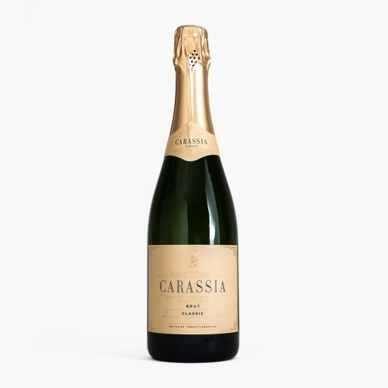 Vin spumant alb brut Carassia Classic, 12%, 0.75l