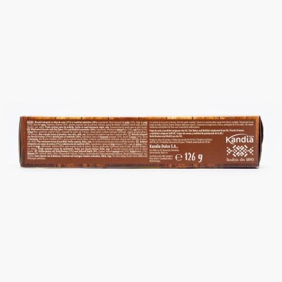 Biscuiți integrali cu fulgi de ovăz și îndulcitori 126g
