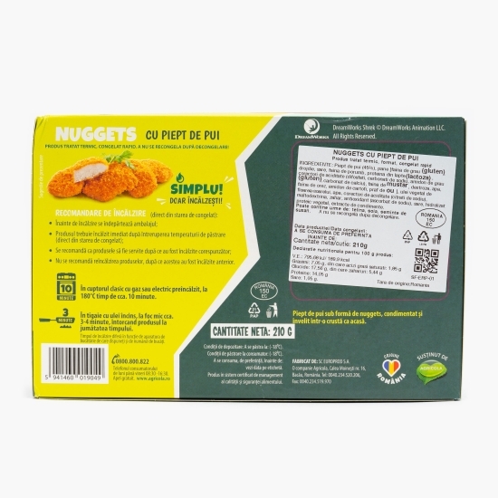Nuggets cu piept de pui 210g