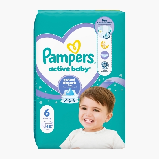 Scutece Active Baby mărimea 6, 13-18kg, 48 buc