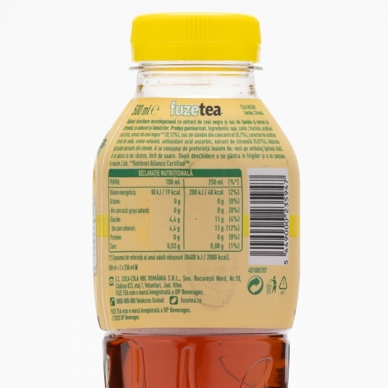 Ceai negru lămâie și citronelă 0.5l