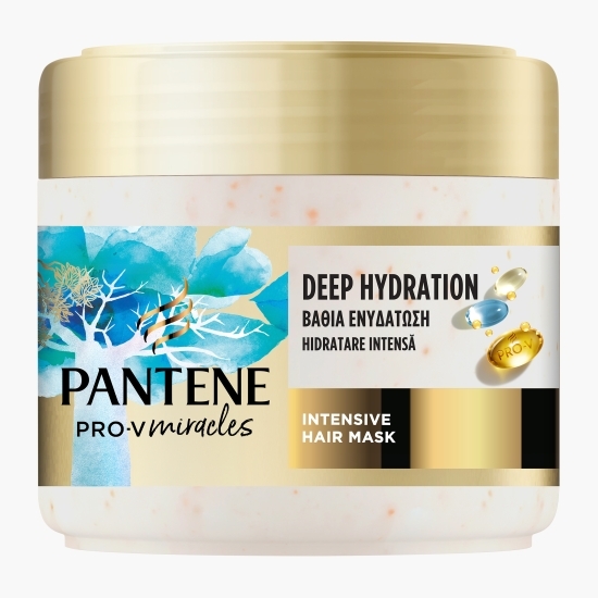 Mască de păr Pro-V Miracles Hydra Glow cu biotină pentru păr uscat și deteriorat, 300ml