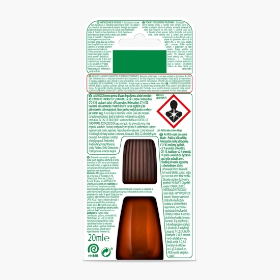 Rezervă difuzor parfum Așternuturi proaspete & Orhidee Albă 20ml