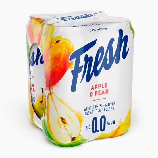 Bere fără alcool mix cu suc de mere și pere doză 4x0.5l