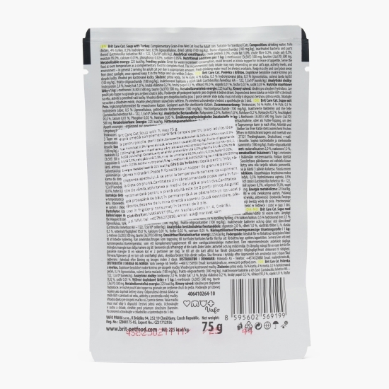 Hrană complementară pentru pisici, supă de curcan, 75g