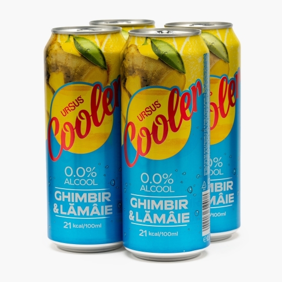 Bere fără alcool, cu aromă de ghimbir și lămâie, doză 4x500ml
