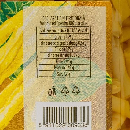 Fasole galbenă tăiată 690g