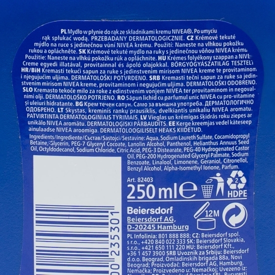 Săpun lichid Creme Care 0.25l