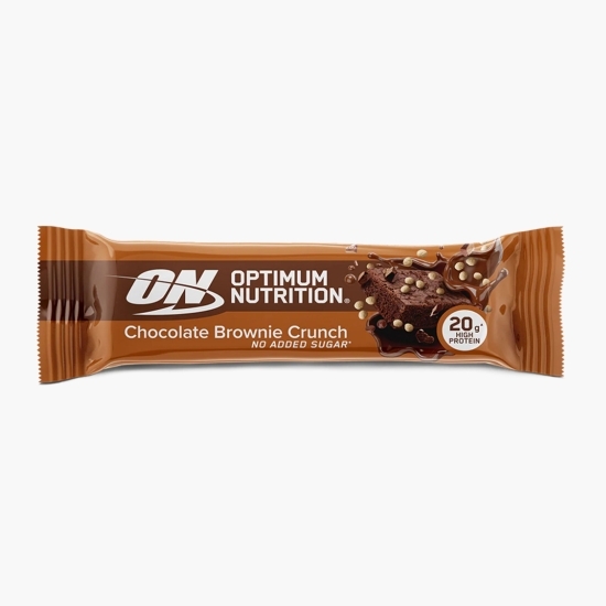 Baton proteic fără zahăr adăugat, cu aromă de ciocolată și brownie crocant 65g 