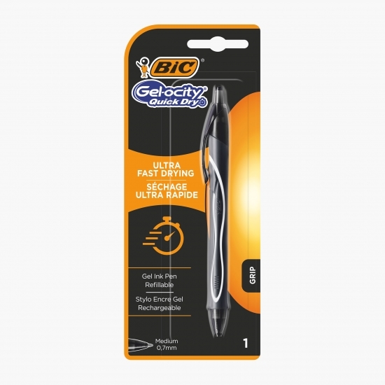 Pix cu gel Roller Gelocity Quick Dry negru