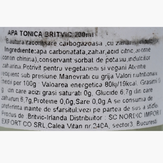 Apă tonică 0.2l
