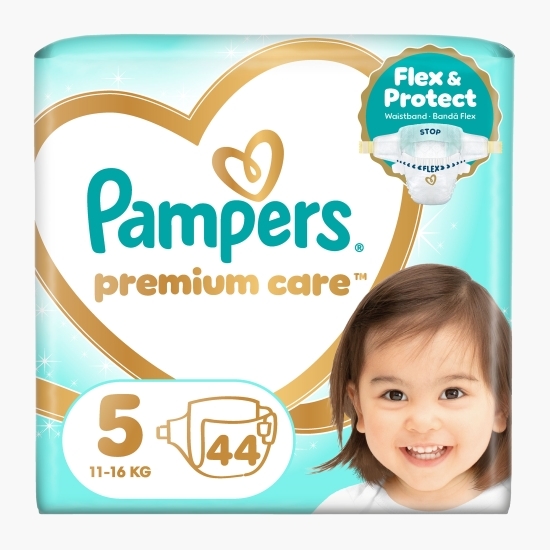 Scutece Premium Care Value Pack, mărimea 5, 11-16kg, 44 buc