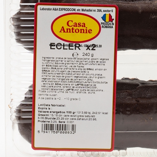 Ecler ciocolată x2 240g 