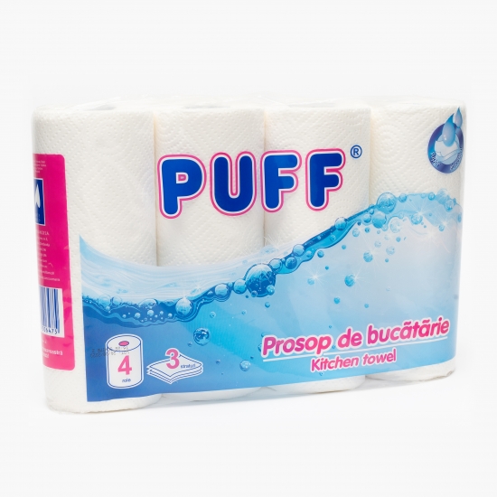 Prosoape de bucătărie 3 straturi 4 role