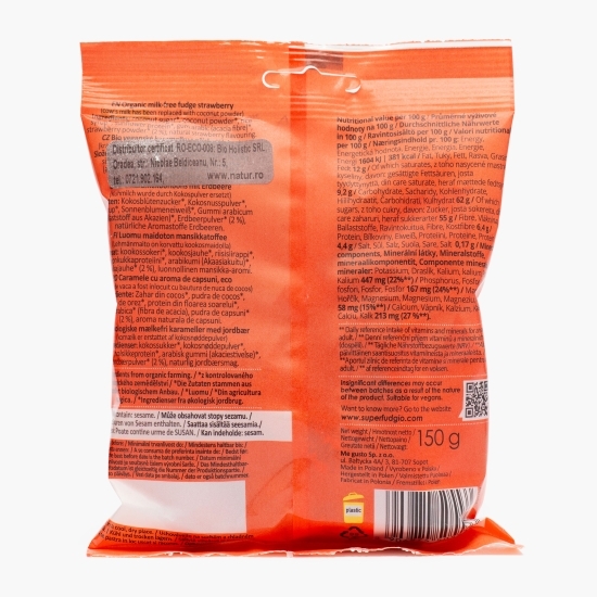 Caramele eco, aromă căpșuni 150g
