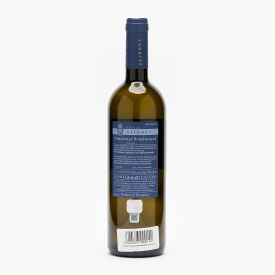 Vin alb dulce Tămâioasă Românească, 10%, 0.75l