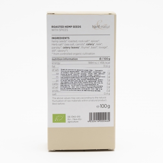 Snack din semințe de cânepă eco 100g