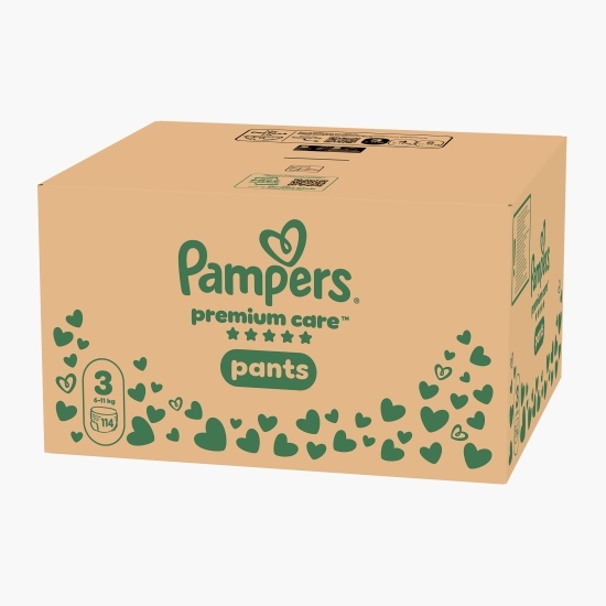 Scutece chiloțel Premium Care Pants XXL Box, mărimea 3, 6-11kg, 114 buc