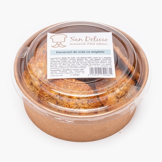 Fursecuri de ovăz cu migdale 200g