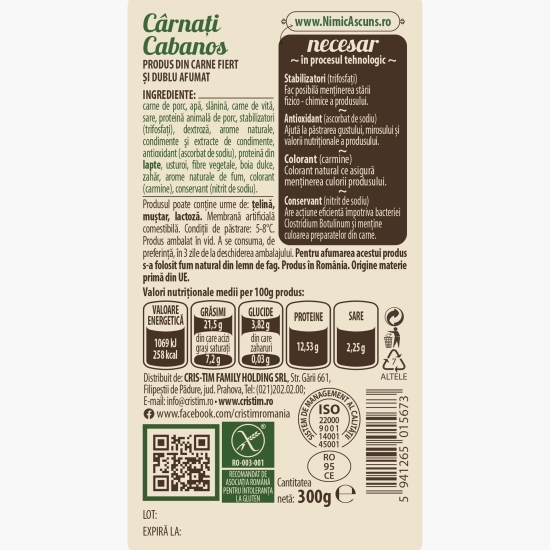 Cârnați Cabanos 300g
