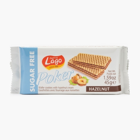 Napolitane cremă alune fără zahăr 45g
