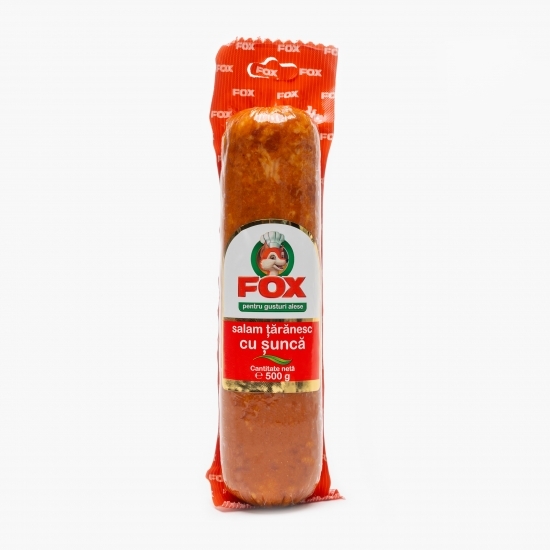 Salam țărănesc cu șuncă 500g