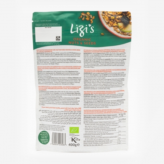 Granola eco nuci și semințe 400g