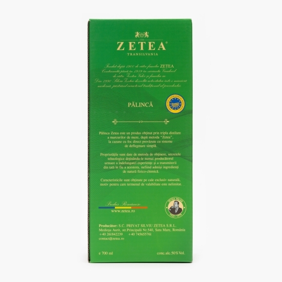 Pălincă de mere 50% alc. 0.7l + cutie