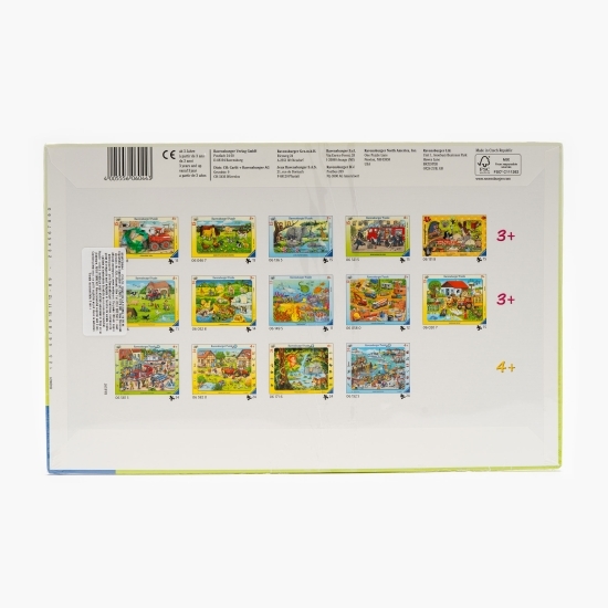 Puzzle-Tractor la fermă 15 piese 3+ ani