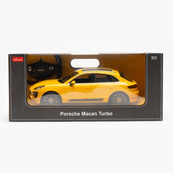 Mașină cu telecomandă Porsche Macan Turbo galbenă 3+ ani