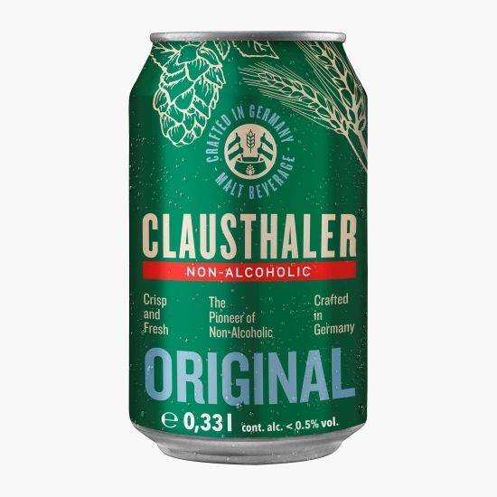 Bere blondă premium fără alcool doză 0.33l
