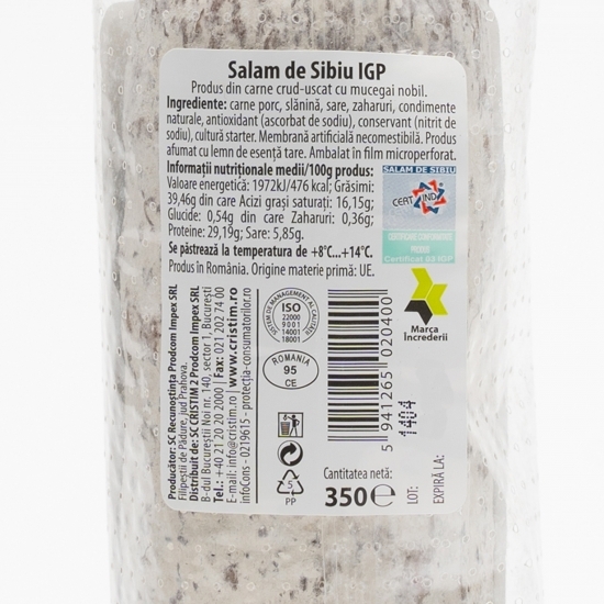 Salam de Sibiu IGP 350g