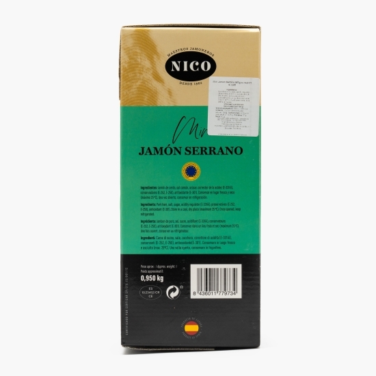 Mini Jamon Serrano cu suport și cuțit 0.95 kg