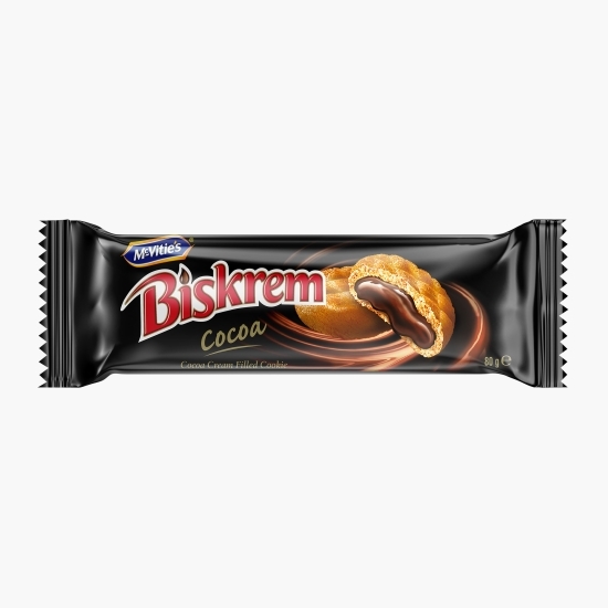 Biscuiți umpluți cu cremă de cacao 80g