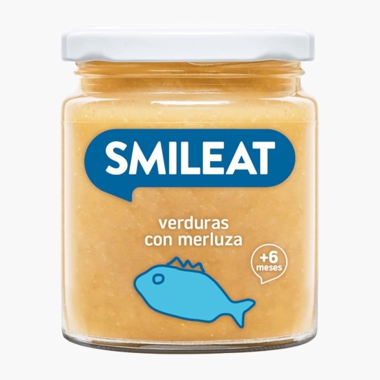 Piure eco de legume cu merluciu și ulei măsline +6 luni, 230g
