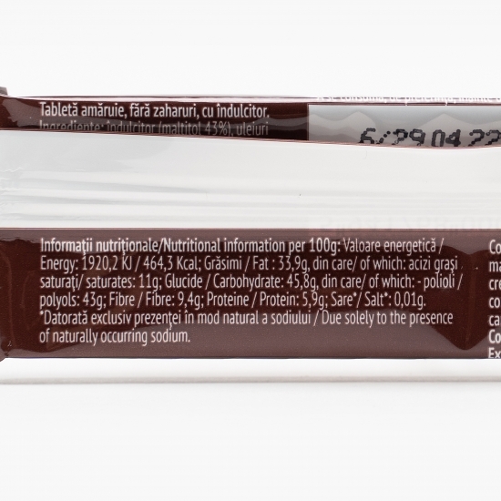 Tabletă dietetică cu ciocolată amăruie 25g