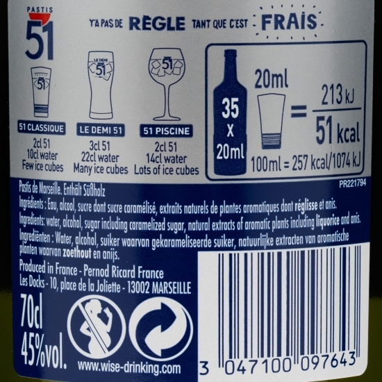 Lichior aperitiv 45% alc. 0.7l