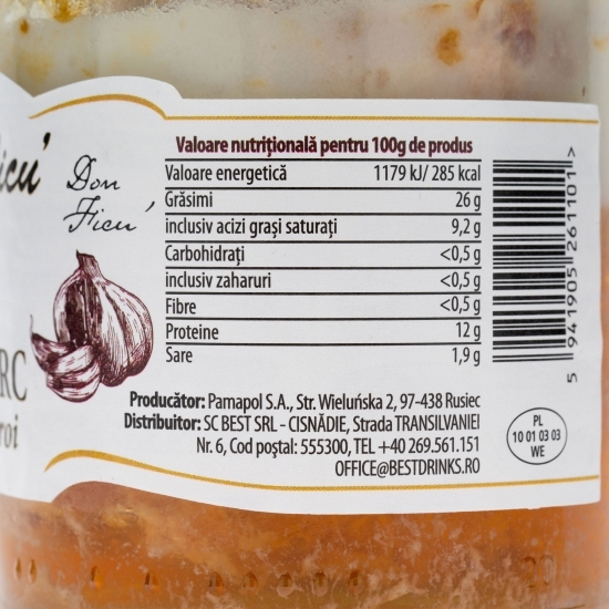 Carne de porc cu puțin usturoi 280g