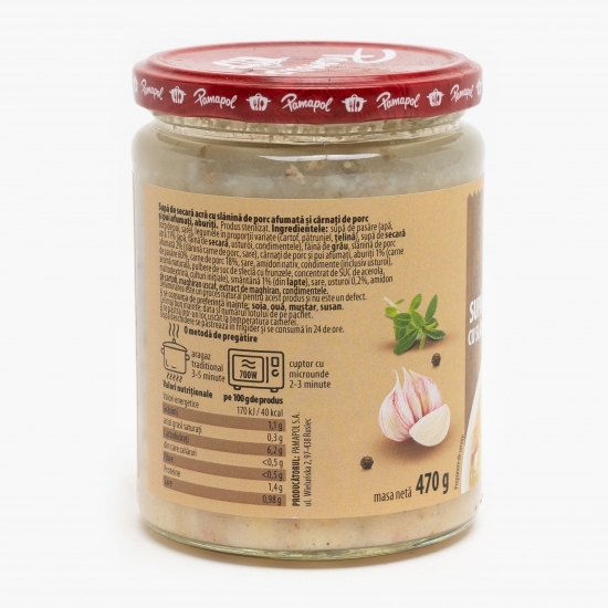  Supă de secară acră cu slănină de porc și cârnați 470g