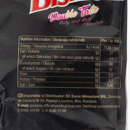 Biscuiți de cacao umpluți cu cremă cu aromă de ciocolată și fructe de pădure 150g