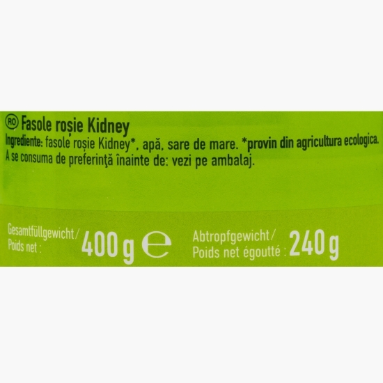 Fasole roșie eco, 400g