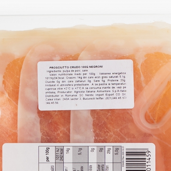 Prosciutto crudo 100g