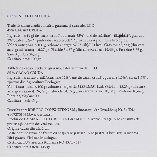 Cadou „Noapte magică” eco 145g