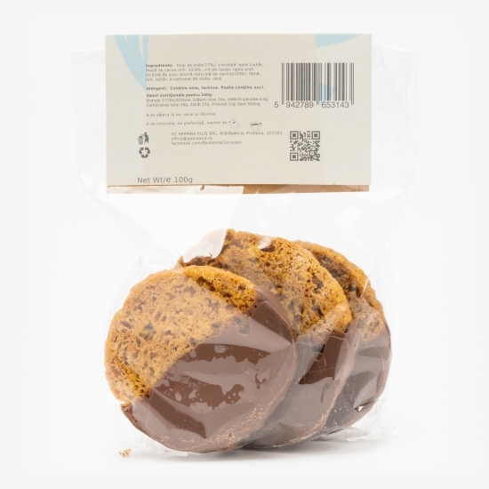 Biscuiți cu ovăz și ciocolată 100g