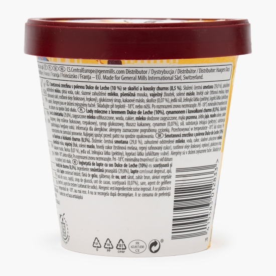 Înghețată cu bucăți de churros și sos Dulce de Leche 346g 