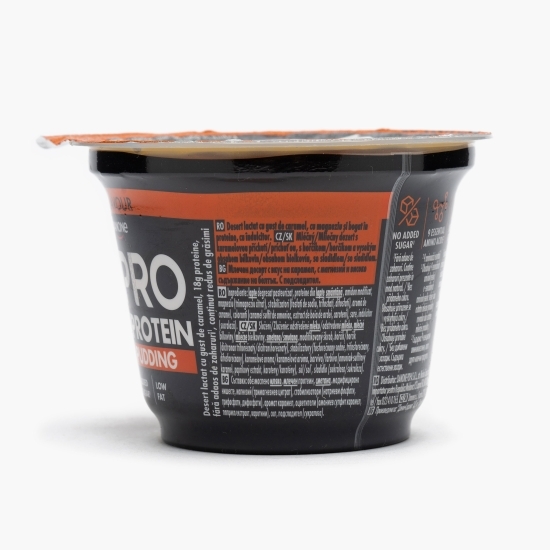 Budincă proteică cu gust de caramel, fără zahăr adăugat 180g