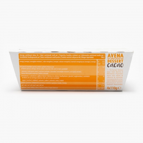 Desert ecologic din ovăz cu cacao 4x110g