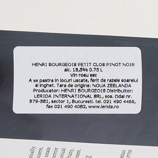 Vin roșu sec Petit Clos Pinot Noir, 13.5%, 750ml